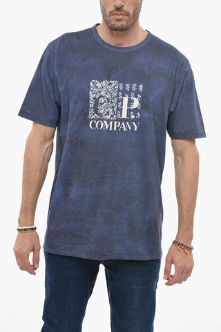Vintage Effect Printed Short Sleeved T-shirt