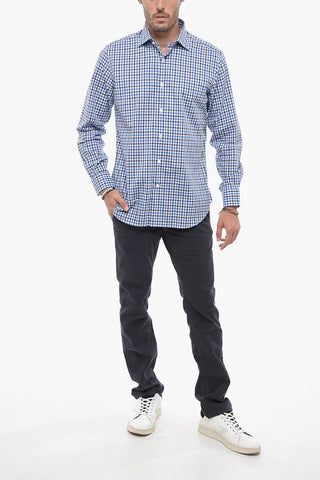 Spread Collar check Shirt