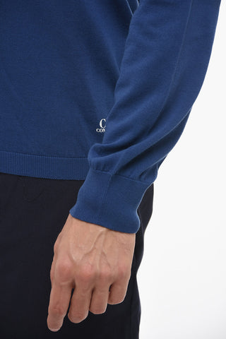 Solid Color Lightweight Cotton Crew-neck Sweater