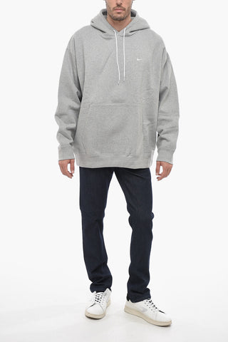 Hoodie aus Baumwoll-Frottee mit aufgesetzter Tasche