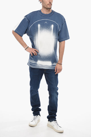 Spray Effect Short Sleeved T-shirt