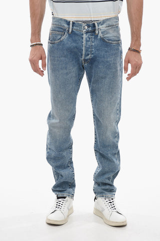 Straight Leg ROCK Jeans with Silver Buttons 17cm