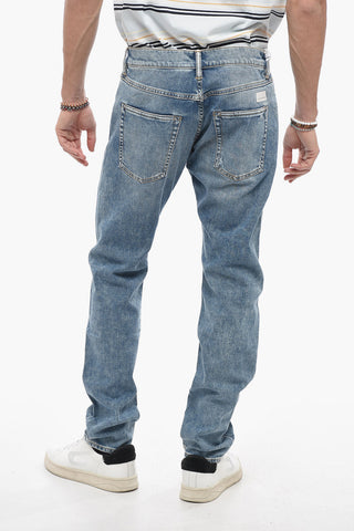 Straight Leg ROCK Jeans with Silver Buttons 17cm