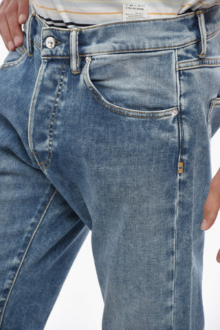 Straight Leg ROCK Jeans with Silver Buttons 17cm