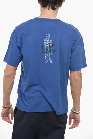 Solid Color GRAVITY SAILOR Crew-neck T-Shirt