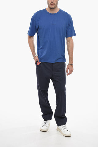 Solid Color GRAVITY SAILOR Crew-neck T-Shirt