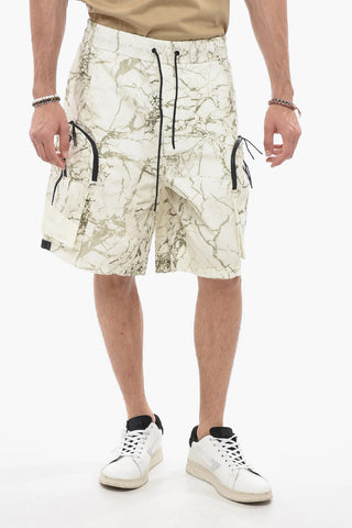 Logo Print Cargo Shorts