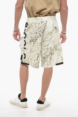 Logo Print Cargo Shorts