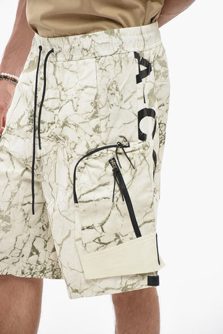 Logo Print Cargo Shorts