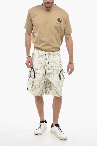Logo Print Cargo Shorts