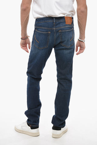 Stretch Denim RAVELLO Jeans with Visible Stitching 18cm