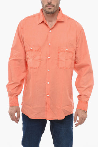 Long-Sleeved Shirt with Patch Pockets
