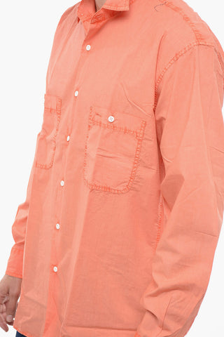 Long-Sleeved Shirt with Patch Pockets