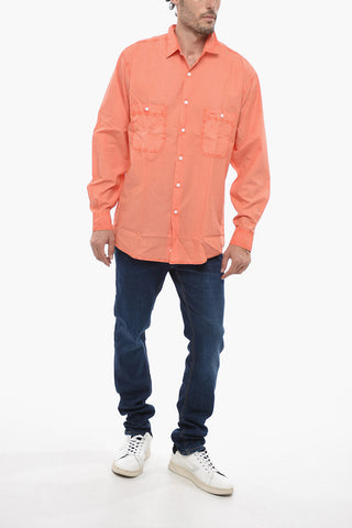 Long-Sleeved Shirt with Patch Pockets