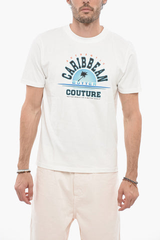 Maxi Printed Frontal Crew-Neck T-shirt