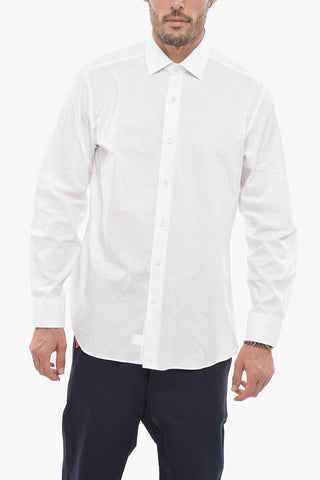 Camicia a Righe con Collo Francese