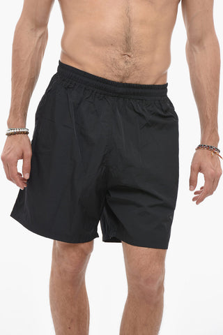 Shorts in Nylon con Elastico in Vita