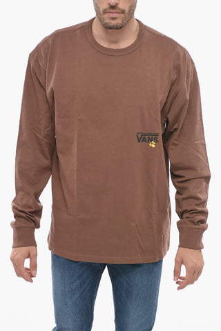 Long Sleeved Printed Crewneck T-shirt