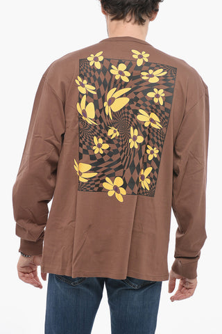 Long Sleeved Printed Crewneck T-shirt