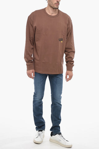 Long Sleeved Printed Crewneck T-shirt