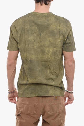 Vintage Effect Printed Short Sleeved T-shirt