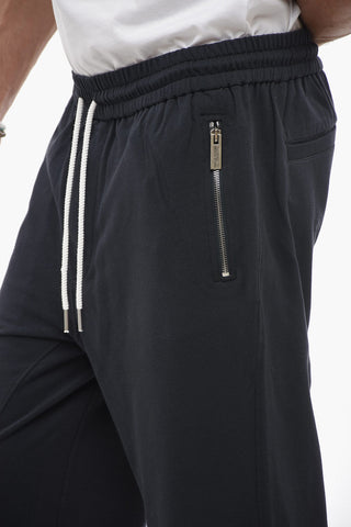 Joggers In cotone Stretch con Elastico in Vita