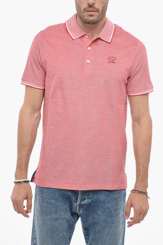Logoed 3-buttons Cotton Polo Shirt