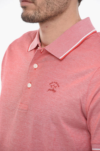Logoed 3-buttons Cotton Polo Shirt