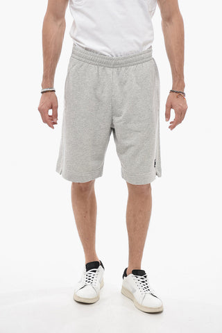 Solid Color Sweatshorts with Elastic Waistband