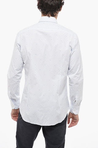 Camicia Casual Con Logo All-Over