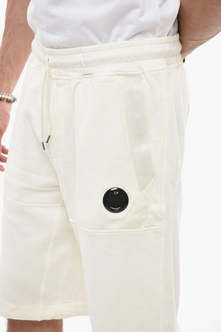 Shorts In Cotone Garzato Con Coulisse