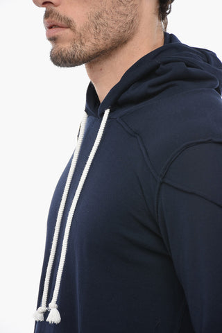 Maglia In Cotone Leggero con Cappuccio