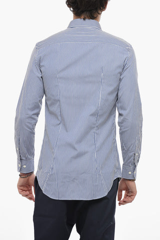 Classic Collar Awning Striped Shirt