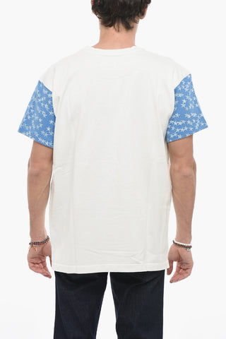 Oversized Fit UNISEX Crew-Neck T-Shirt with Printed Sleeves