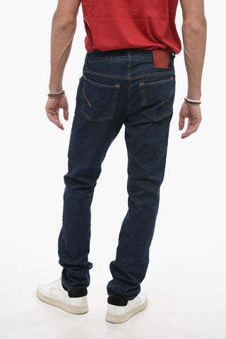 Stretch Denim RAVELLO Jeans with Golden Buttons 18cm