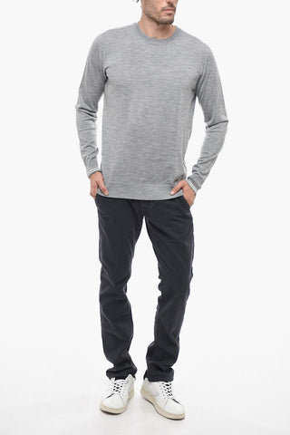 Lightweight Virgin Wool Crew-neck Sweater
