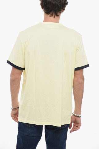T-Shirt Girocollo con Logo Ricamato