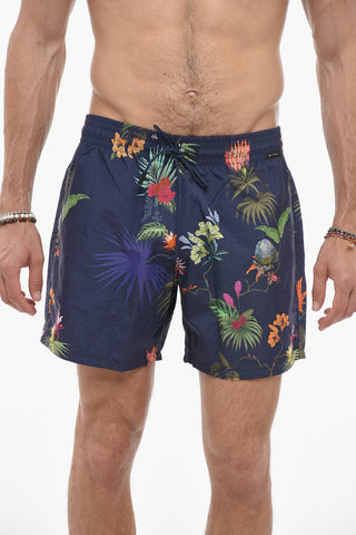 Floral Patterned Swim Shorts