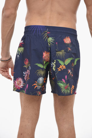 Floral Patterned Swim Shorts