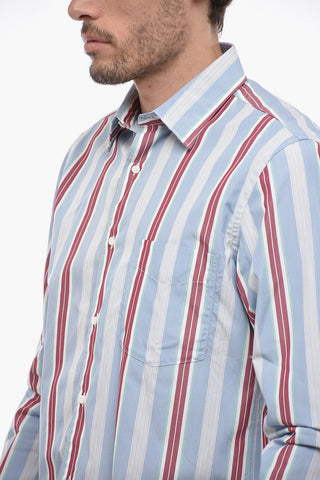 Striped Print Long Sleeved Shirt