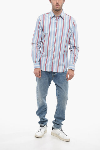 Striped Print Long Sleeved Shirt