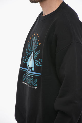 Rundhalspullover Aus Angerauter Baumwolle CARIBBEAN COUTURE