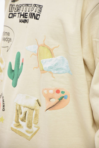 Printed Cotton Crew-neck Sweatshirt