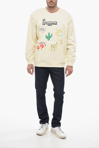 Printed Cotton Crew-neck Sweatshirt