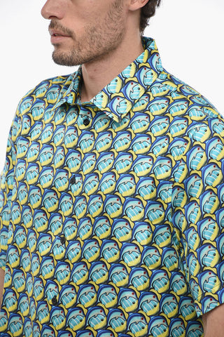 All-Over Printed Silk Shirt