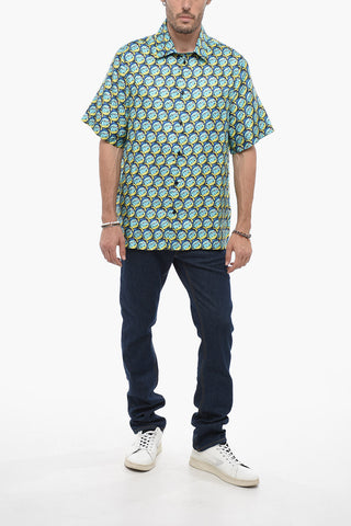 All-Over Printed Silk Shirt