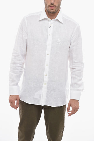 Spread Collar Lightweight Flax Shirt