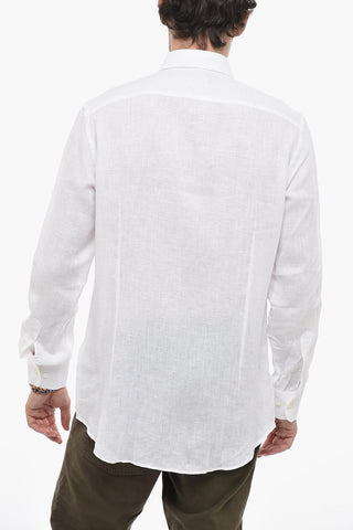 Spread Collar Lightweight Flax Shirt
