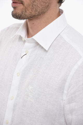 Spread Collar Lightweight Flax Shirt
