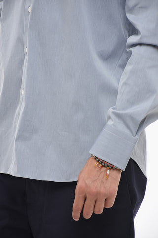 Camicia a Tinta Unita con Collo Francese